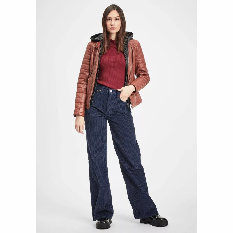 Geaca de Piele Dama Gipsy Coniac GWMera LACEV – IMBRACAMINTE Geaca de Piele Dama Gipsy Coniac GWMera LACEV – IMBRACAMINTE