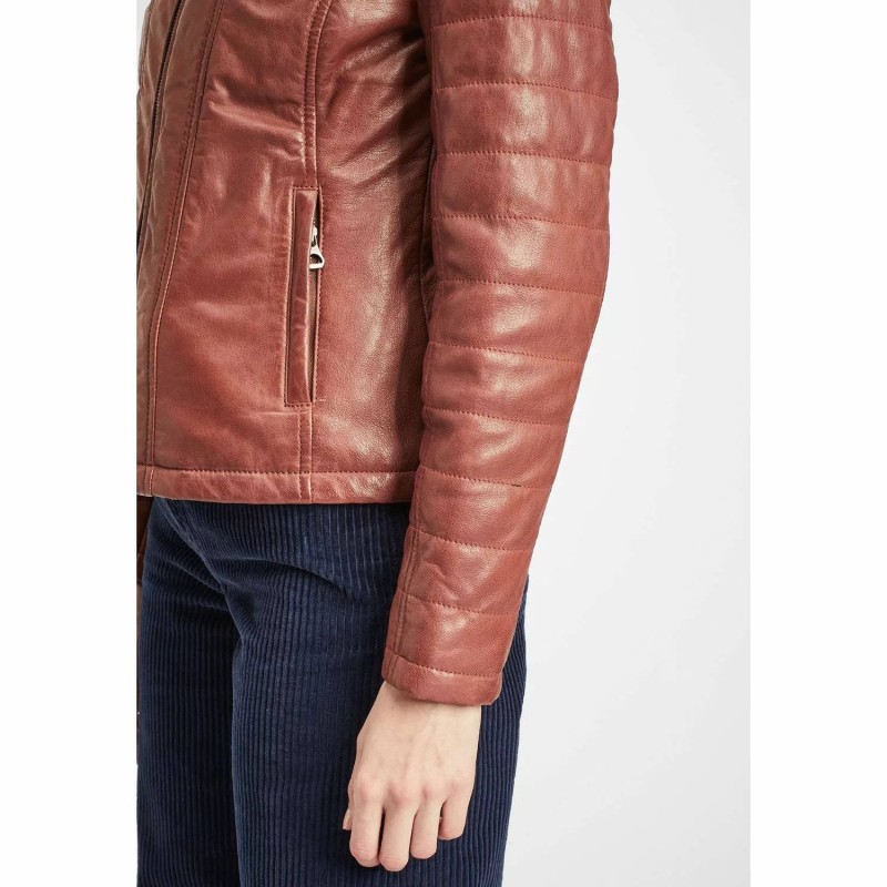 Geaca de Piele Dama Gipsy Coniac GWMera LACEV – IMBRACAMINTE Geaca de Piele Dama Gipsy Coniac GWMera LACEV – IMBRACAMINTE