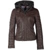 Kurtka skórzana damska Gipsy Ciemnobrązowa GWMera LACEV - readytowear