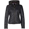Geaca de Piele Dama Gipsy Negru/Bleumarin GWMera LACEV Geaca de Piele Dama Gipsy Negru/Bleumarin GWMera LACEV - readytowear.ro