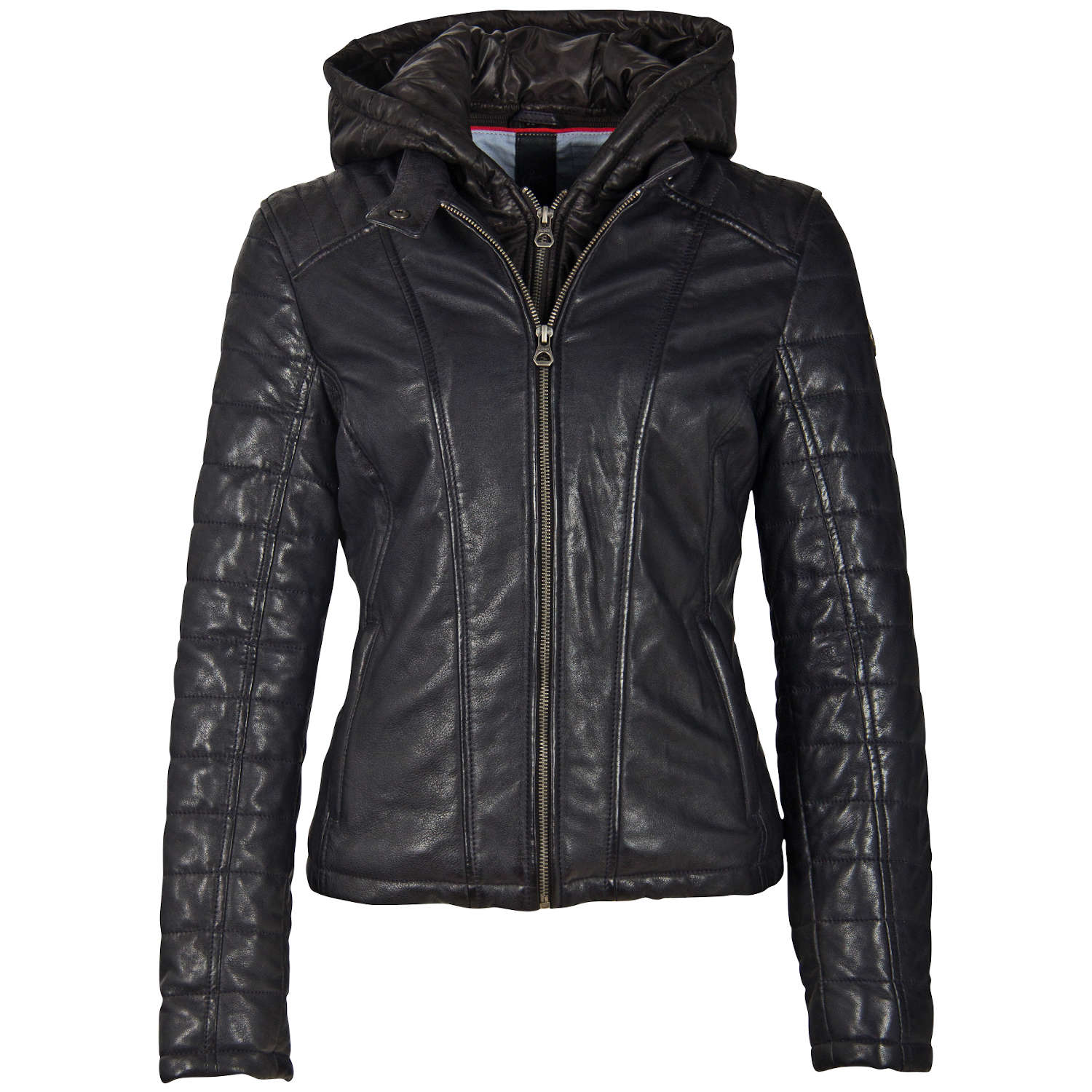 Geaca de Piele Dama Gipsy Negru/Bleumarin GWMera LACEV – IMBRACAMINTE Geaca de Piele Dama Gipsy Negru/Bleumarin GWMera LACEV – IMBRACAMINTE