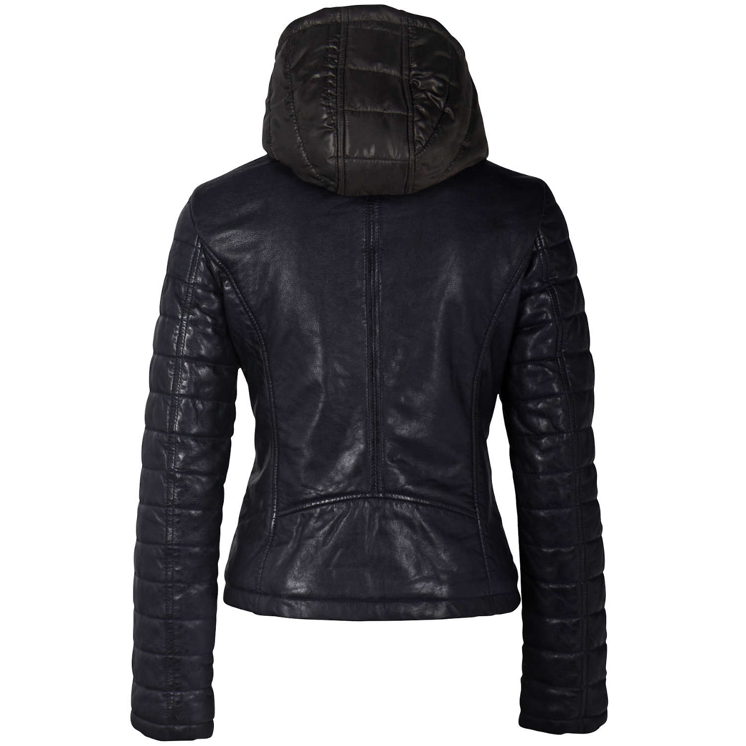 Geaca de Piele Dama Gipsy Negru/Bleumarin GWMera LACEV – IMBRACAMINTE Geaca de Piele Dama Gipsy Negru/Bleumarin GWMera LACEV – IMBRACAMINTE