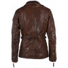 Geaca Lunga de Piele Dama Gipsy Castanie GWMilja Geaca Lunga de Piele Dama Gipsy Castanie GWMilja - readytowear.ro