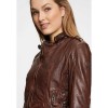 Geaca Lunga de Piele Dama Gipsy Castanie GWMilja Geaca Lunga de Piele Dama Gipsy Castanie GWMilja - readytowear.ro