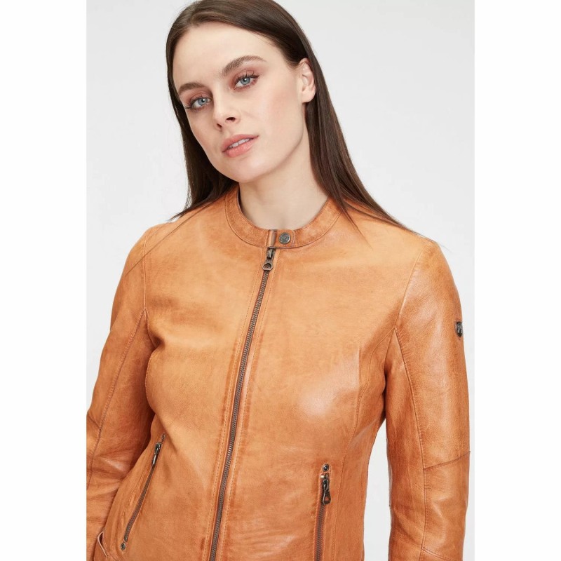 Geaca de Piele Dama Gipsy Camel GWMimmy LBV – IMBRACAMINTE Geaca de Piele Dama Gipsy Camel GWMimmy LBV – IMBRACAMINTE