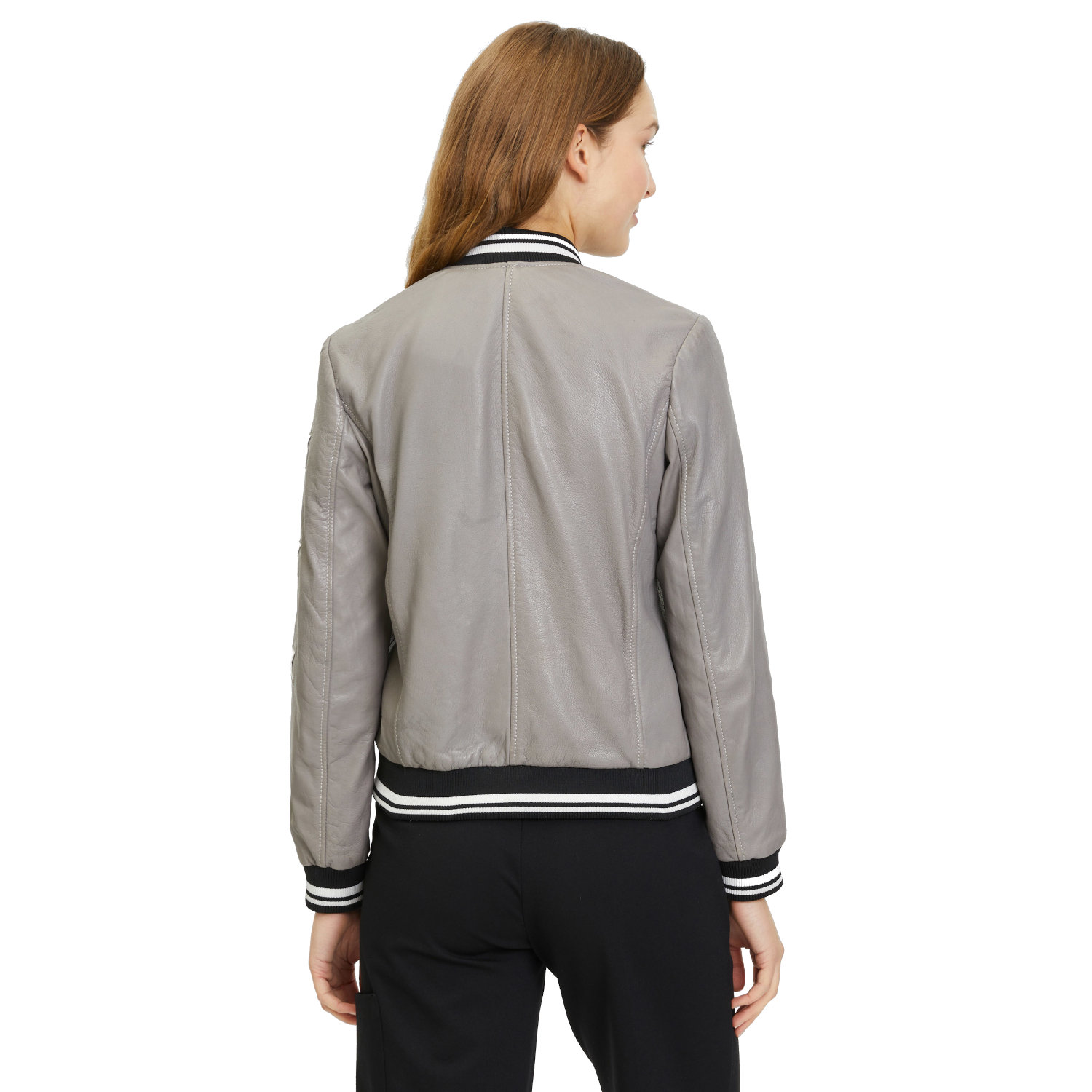 Geaca de Piele Dama Gipsy Gri Deschis GWMooxy – IMBRACAMINTE