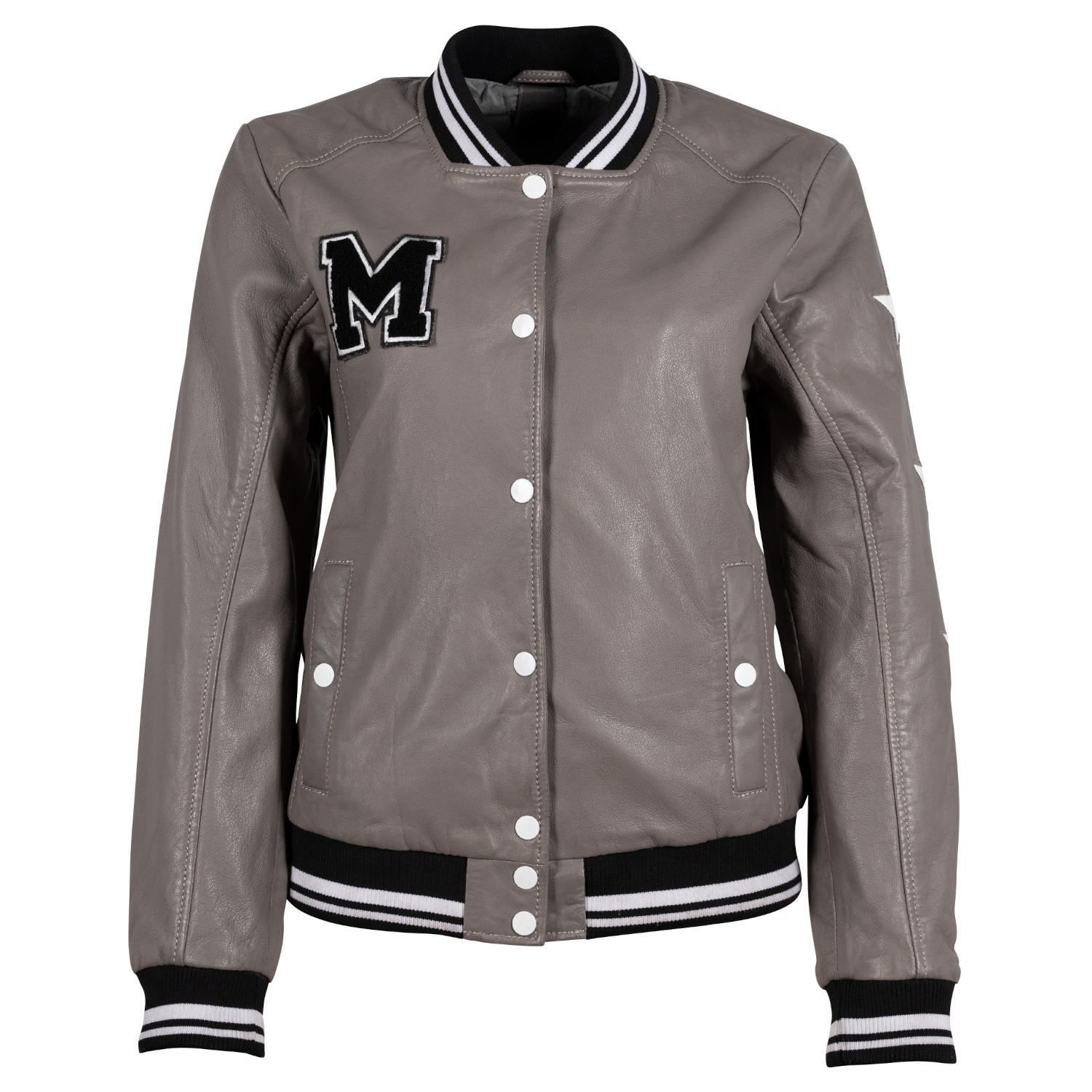 Geaca de Piele Dama Gipsy Gri Deschis GWMooxy – IMBRACAMINTE