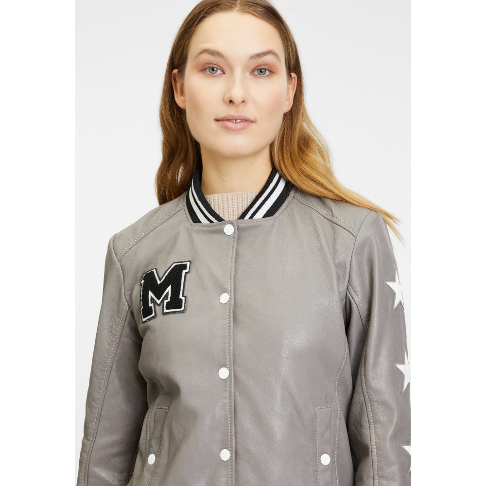 Geaca de Piele Dama Gipsy Gri Deschis GWMooxy Geaca de Piele Dama Gipsy Gri Deschis GWMooxy - readytowear.ro