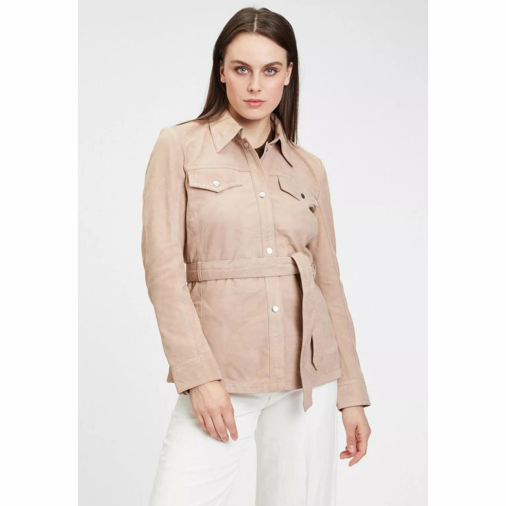 Geaca Lunga de Piele Dama Gipsy Maro Deschis GWNajla LNUV Geaca Lunga de Piele Dama Gipsy Maro Deschis GWNajla LNUV - readytowear.ro