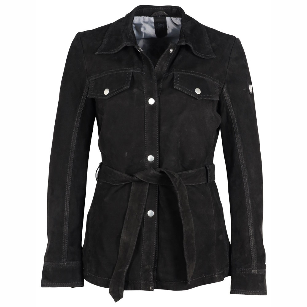 Geaca Lunga de Piele Dama Gipsy Neagra GWNajla LNUV Geaca Lunga de Piele Dama Gipsy Neagra GWNajla LNUV - readytowear.ro
