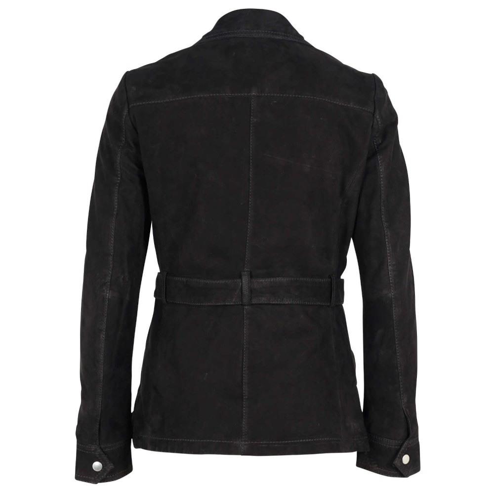 Geaca Lunga de Piele Dama Gipsy Neagra GWNajla LNUV Geaca Lunga de Piele Dama Gipsy Neagra GWNajla LNUV - readytowear.ro