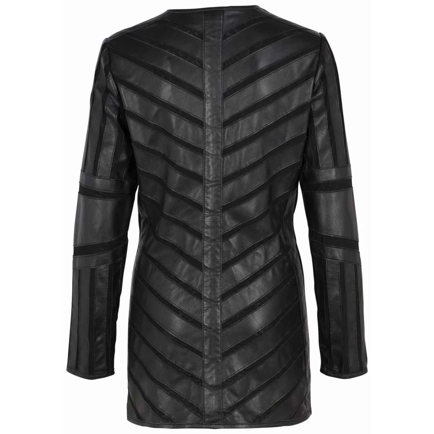 Geaca Lunga de Piele Dama Gipsy Neagra GWNanni LELEV – IMBRACAMINTE