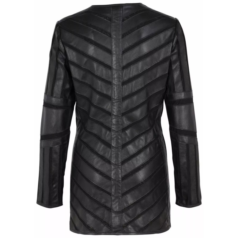 Geaca Lunga de Piele Dama Gipsy Neagra GWNanni LELEV – IMBRACAMINTE Geaca Lunga de Piele Dama Gipsy Neagra GWNanni LELEV – IMBRACAMINTE