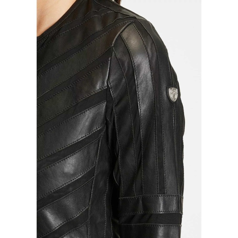 Geaca Lunga de Piele Dama Gipsy Neagra GWNanni LELEV – IMBRACAMINTE Geaca Lunga de Piele Dama Gipsy Neagra GWNanni LELEV – IMBRACAMINTE