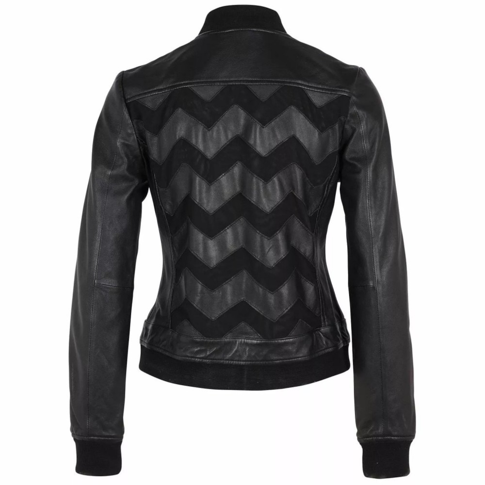 Geaca de Piele Dama Gipsy Neagra GWNili LELEV Geaca de Piele Dama Gipsy Neagra GWNili LELEV - readytowear.ro