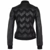 Geaca de Piele Dama Gipsy Neagra GWNili LELEV Geaca de Piele Dama Gipsy Neagra GWNili LELEV - readytowear.ro