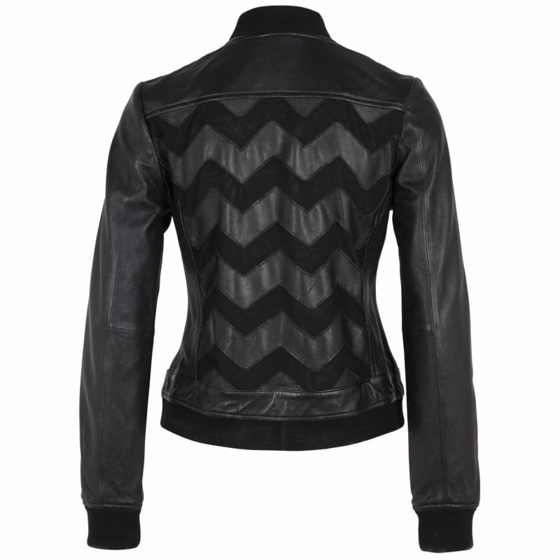 Geaca de Piele Dama Gipsy Neagra GWNili LELEV – IMBRACAMINTE
