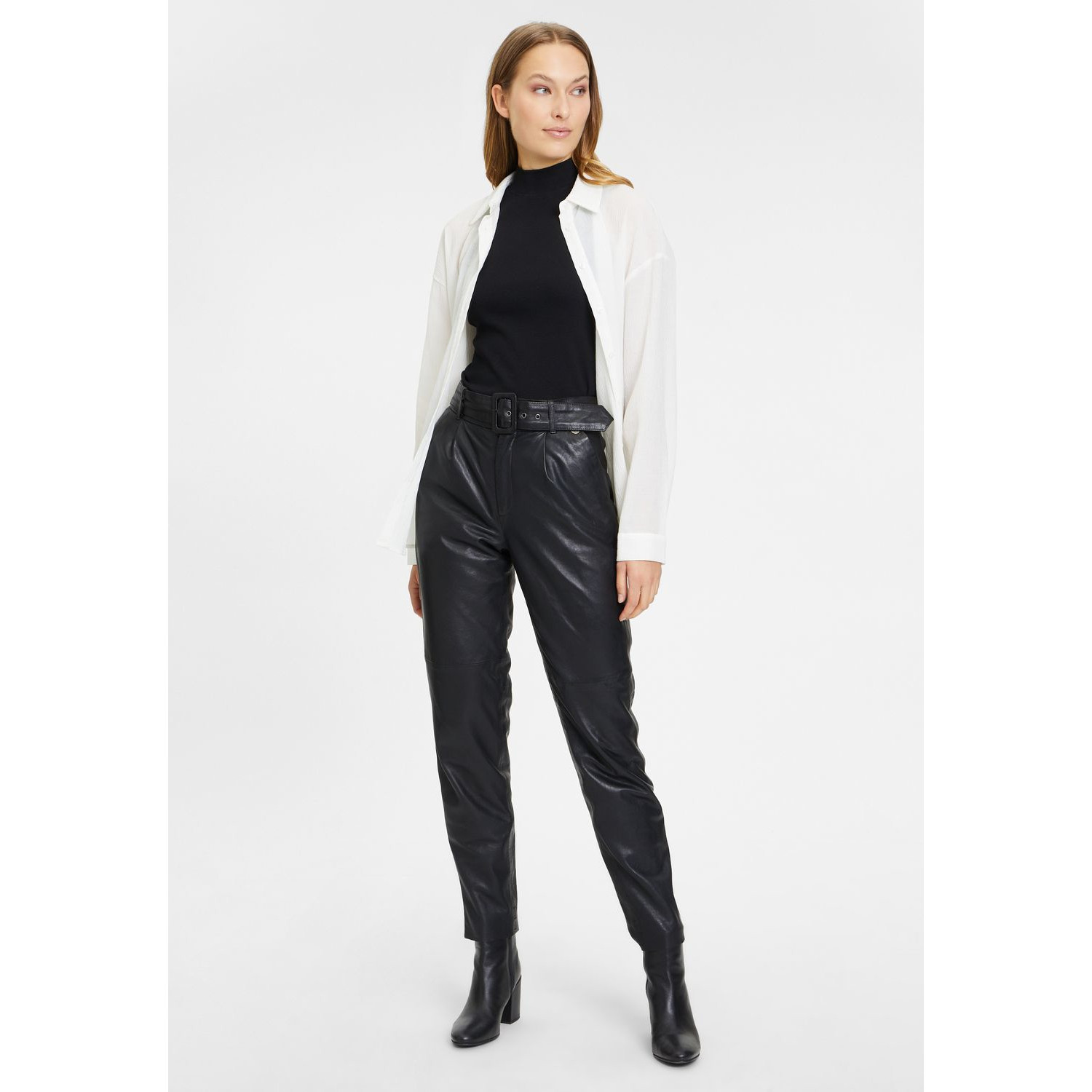 Pantaloni de Piele Dama Gipsy Negri GWNoreena – Pantaloni de Piele