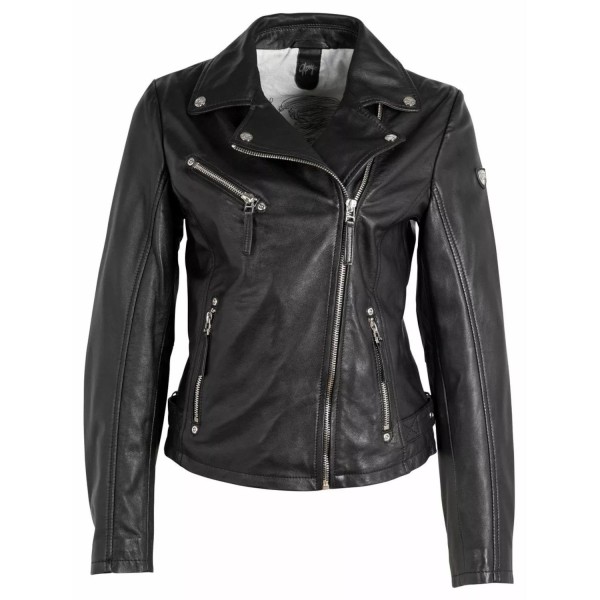 Geaca de Piele Dama Gipsy Neagra GWPasja