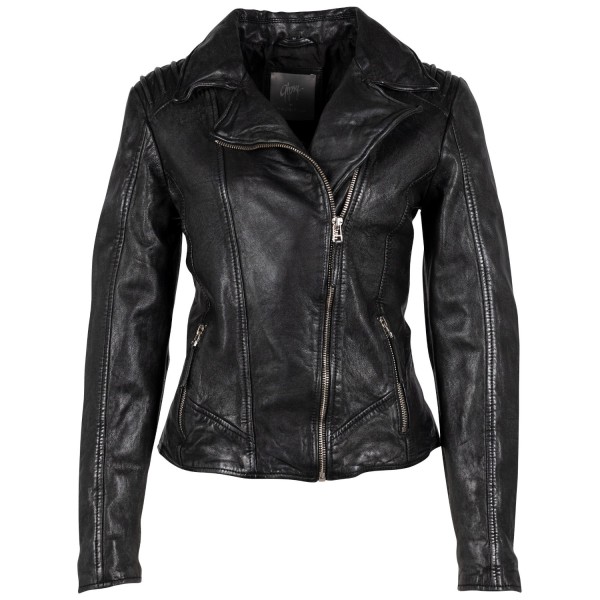 Geaca de Piele Dama Gipsy Negru Vintage GWPekka – Geci de Piele — fotografia 3
