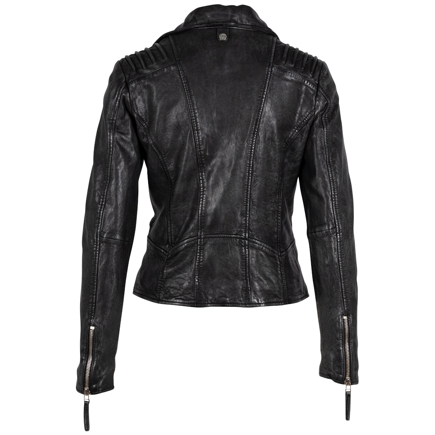 Geaca de Piele Dama Gipsy Negru Vintage GWPekka – Geci de Piele