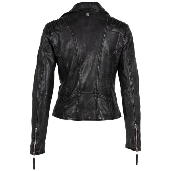 Geaca de Piele Dama Gipsy Negru Vintage GWPekka – Geci de Piele — fotografia 4