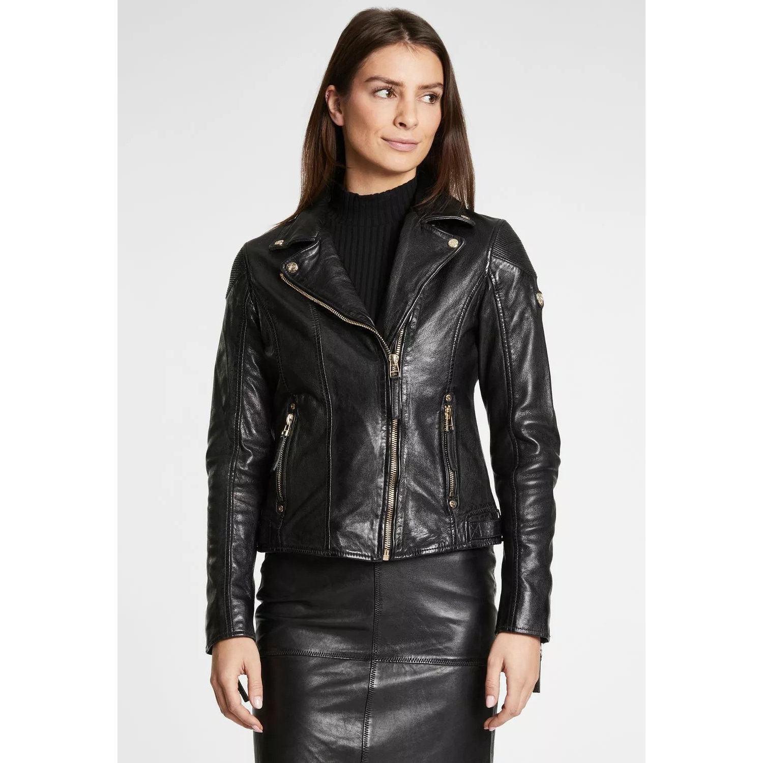 Geaca de Piele Dama Gipsy Neagra GWRaizel – IMBRACAMINTE Geaca de Piele Dama Gipsy Neagra GWRaizel – IMBRACAMINTE