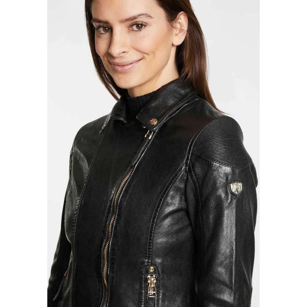 Geaca de Piele Dama Gipsy Neagra GWRaizel Geaca de Piele Dama Gipsy Neagra GWRaizel - readytowear.ro