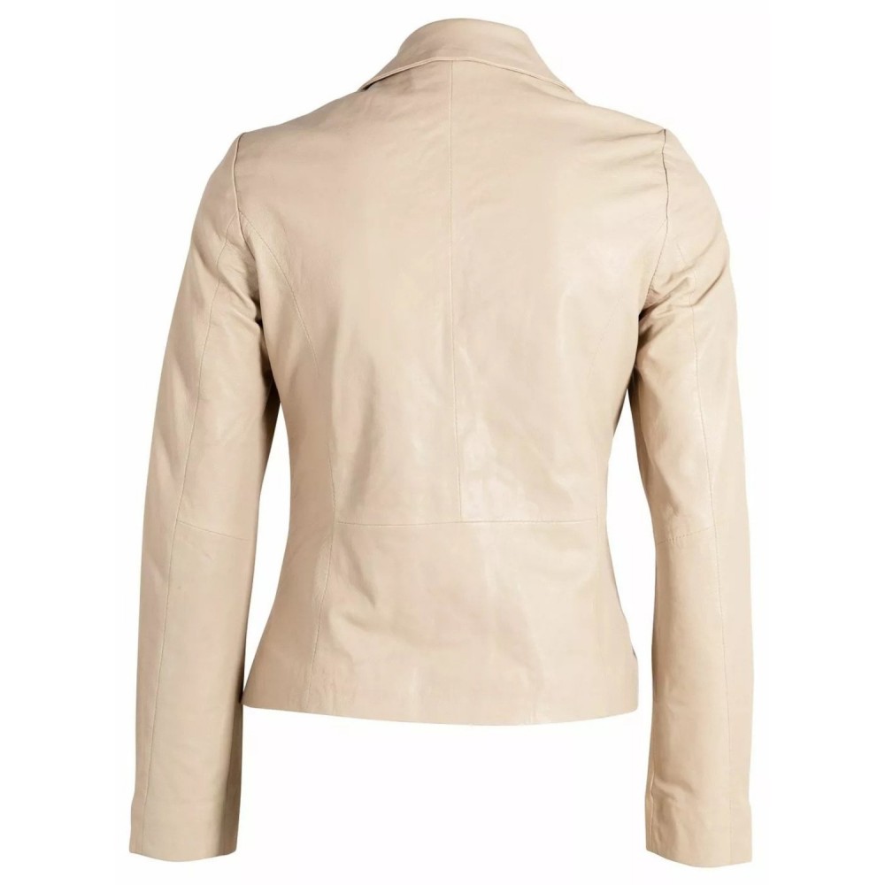 Geaca de Piele Dama Gipsy Bej Deschis GWRenie Geaca de Piele Dama Gipsy Bej Deschis GWRenie - readytowear.ro