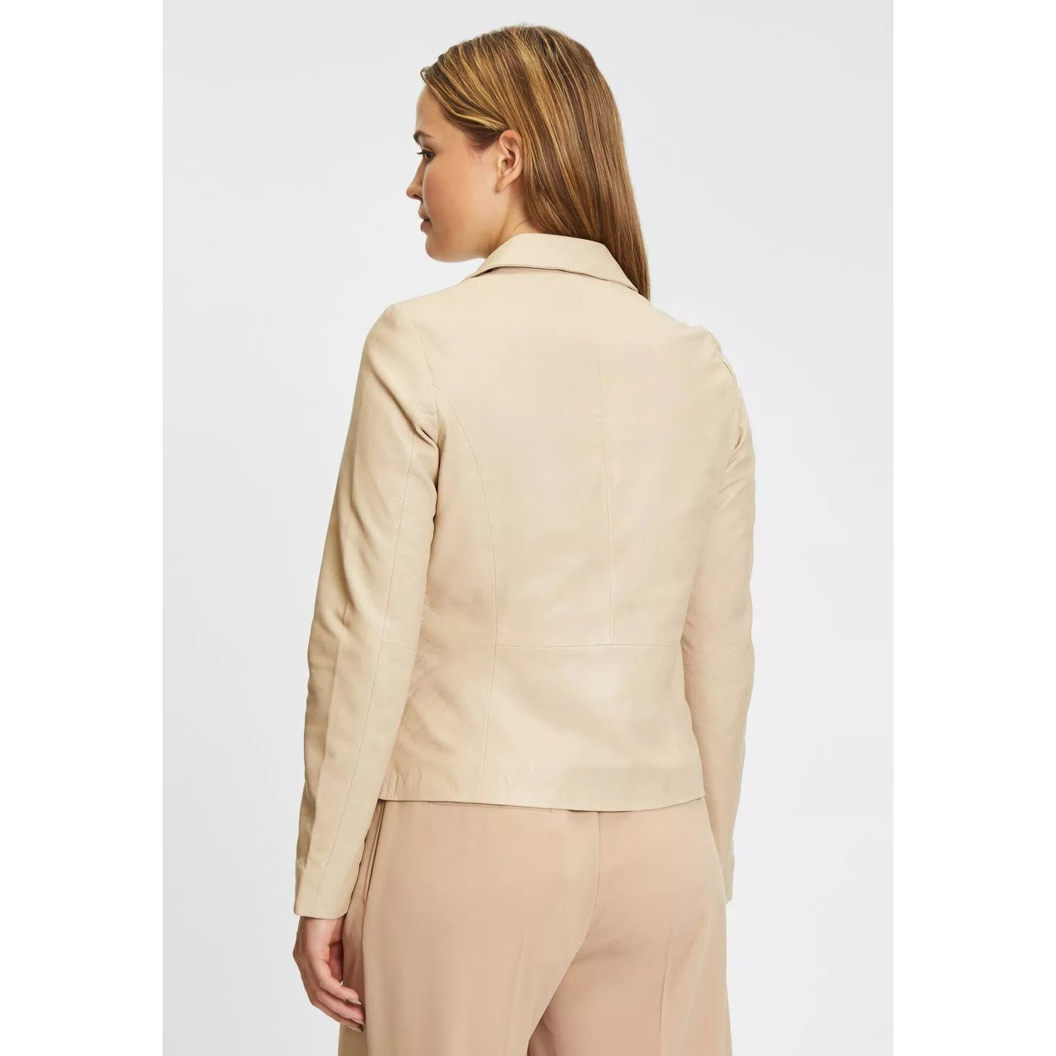 Geaca de Piele Dama Gipsy Bej Deschis GWRenie – IMBRACAMINTE