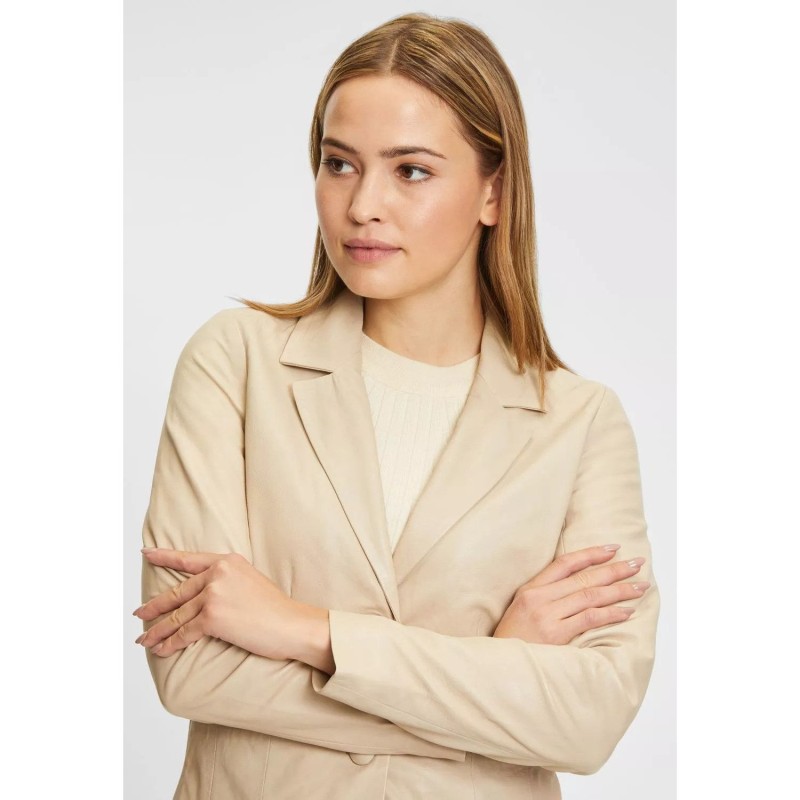 Geaca de Piele Dama Gipsy Bej Deschis GWRenie – IMBRACAMINTE