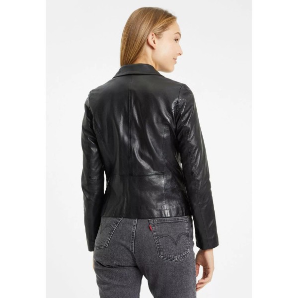 Geaca de Piele Dama Gipsy Neagra GWRenie – IMBRACAMINTE — fotografia 5