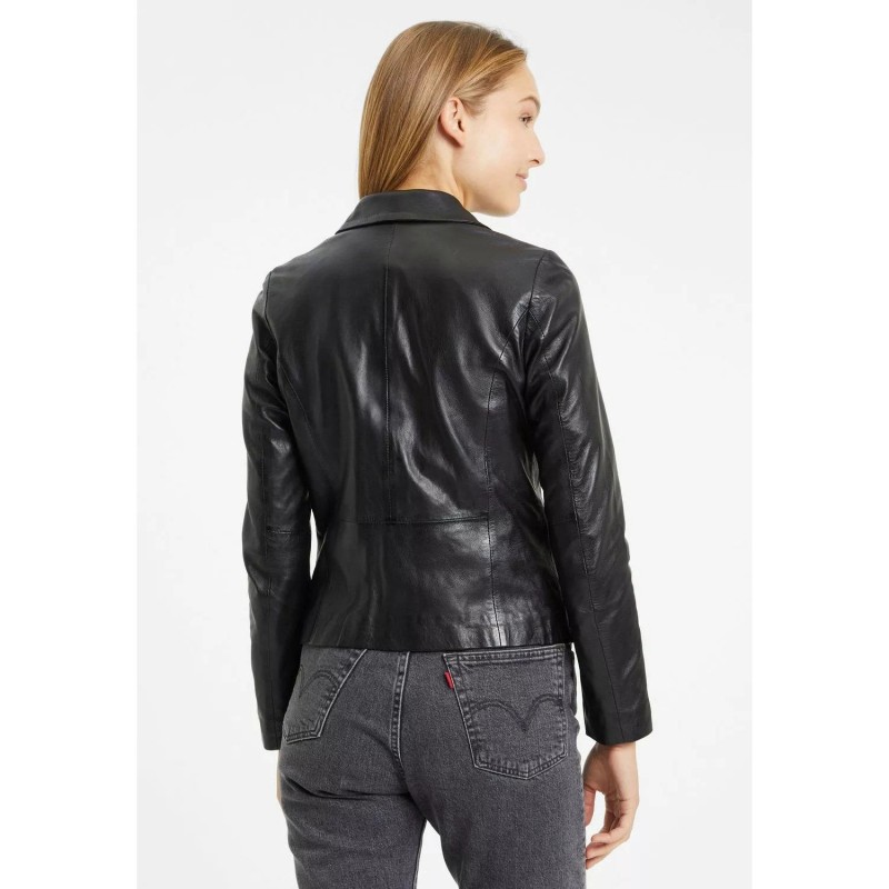 Geaca de Piele Dama Gipsy Neagra GWRenie – IMBRACAMINTE Geaca de Piele Dama Gipsy Neagra GWRenie – IMBRACAMINTE