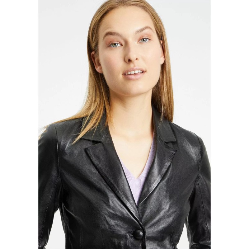 Geaca de Piele Dama Gipsy Neagra GWRenie – IMBRACAMINTE Geaca de Piele Dama Gipsy Neagra GWRenie – IMBRACAMINTE