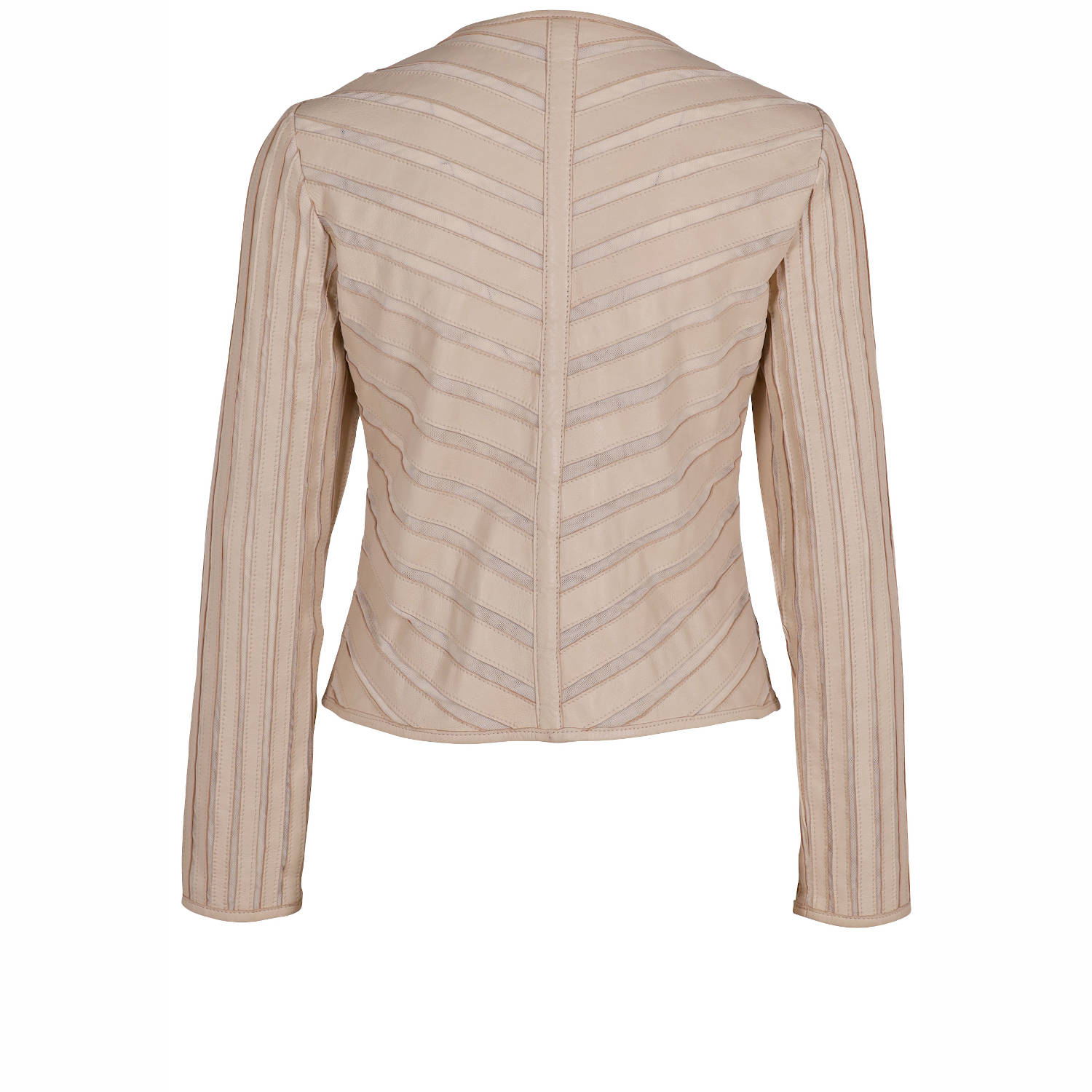 Geaca de Piele Dama Gipsy Bej GWRhonda LELEV – IMBRACAMINTE