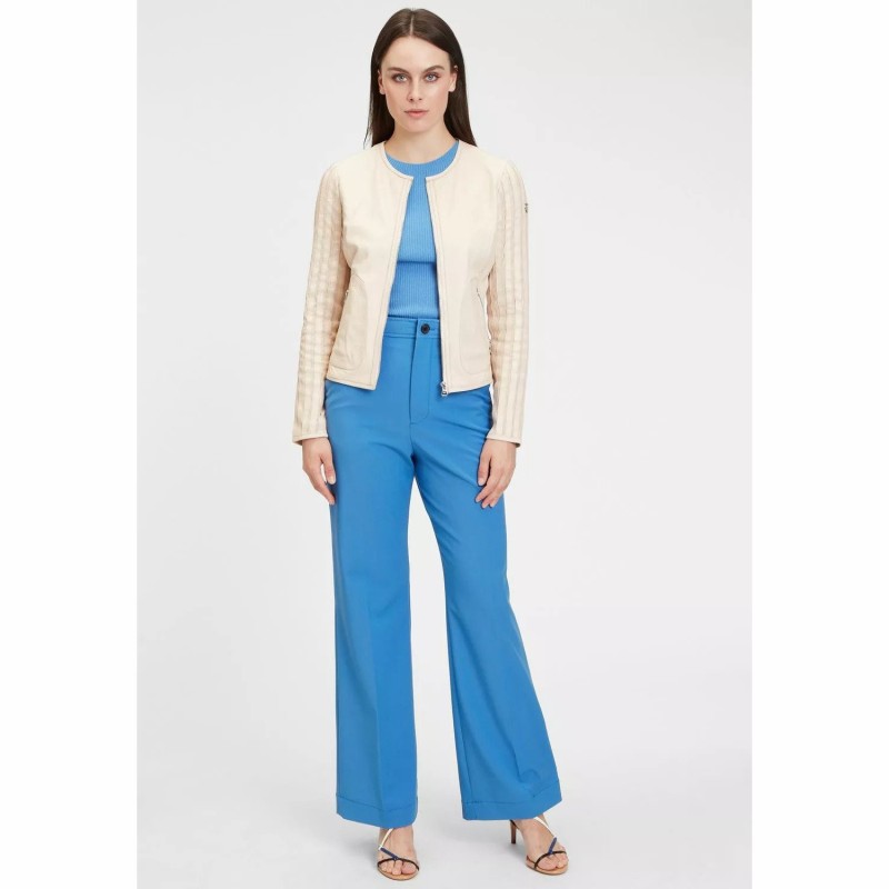 Geaca de Piele Dama Gipsy Bej GWRhonda LELEV – IMBRACAMINTE