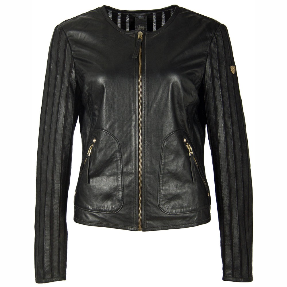 Geaca de Piele Dama Gipsy Neagra GWRhonda LELEV Geaca de Piele Dama Gipsy Neagra GWRhonda LELEV - readytowear.ro