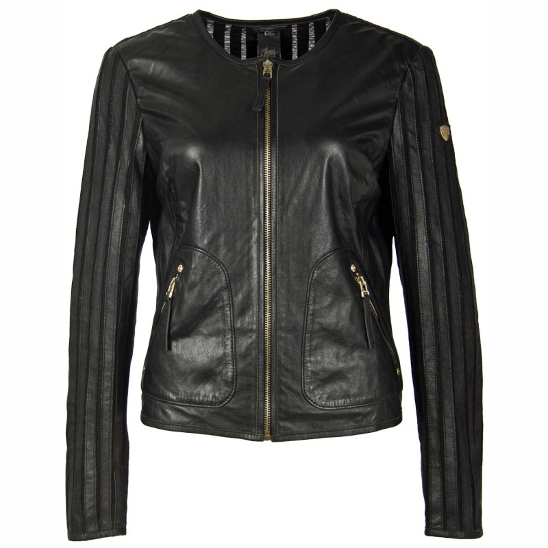 Geaca de Piele Dama Gipsy Neagra GWRhonda LELEV – IMBRACAMINTE