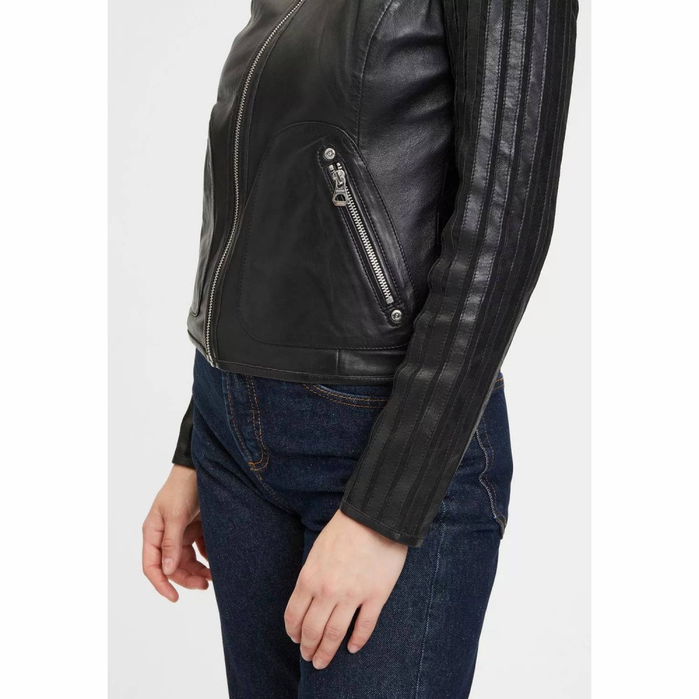 Geaca de Piele Dama Gipsy Neagra GWRhonda LELEV Geaca de Piele Dama Gipsy Neagra GWRhonda LELEV - readytowear.ro