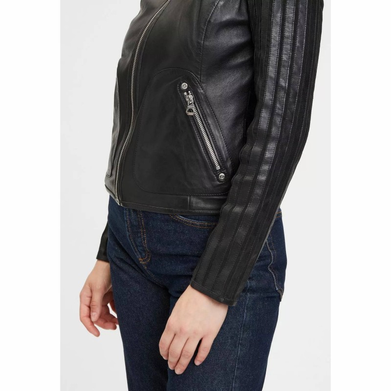 Geaca de Piele Dama Gipsy Neagra GWRhonda LELEV – IMBRACAMINTE