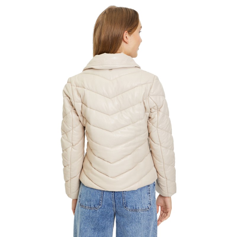 Geaca de Iarna din Piele Dama Gipsy Bej GWRomea – Black Friday