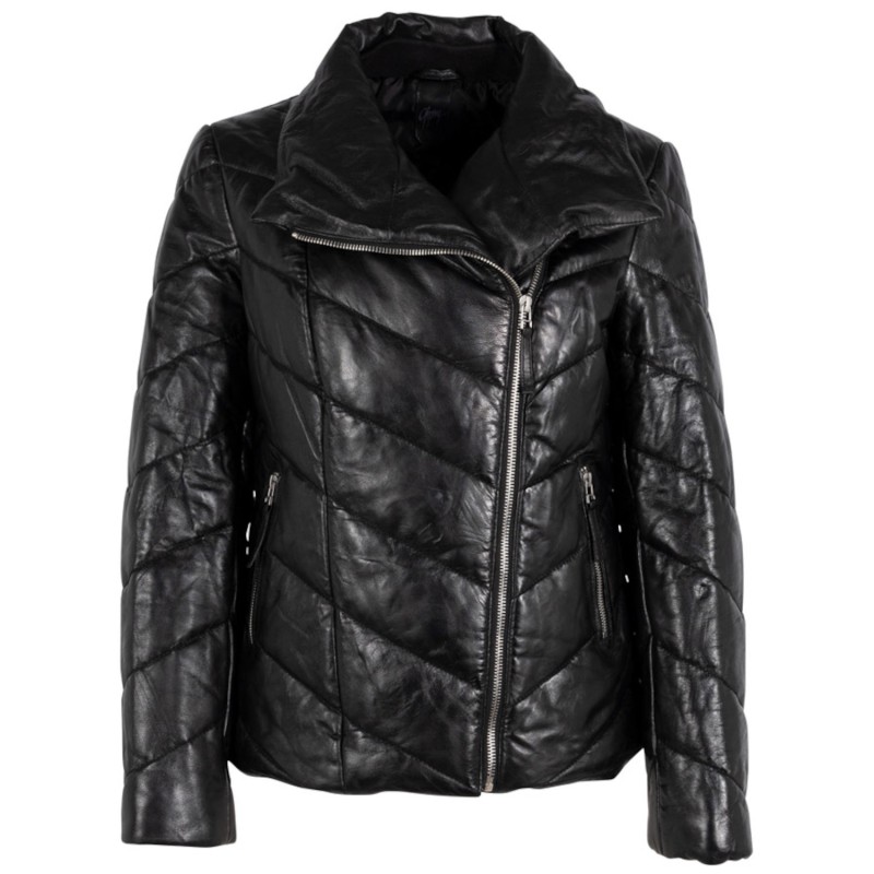 Geaca de Piele Dama Gipsy Neagra GWRomea – IMBRACAMINTE Geaca de Piele Dama Gipsy Neagra GWRomea – IMBRACAMINTE