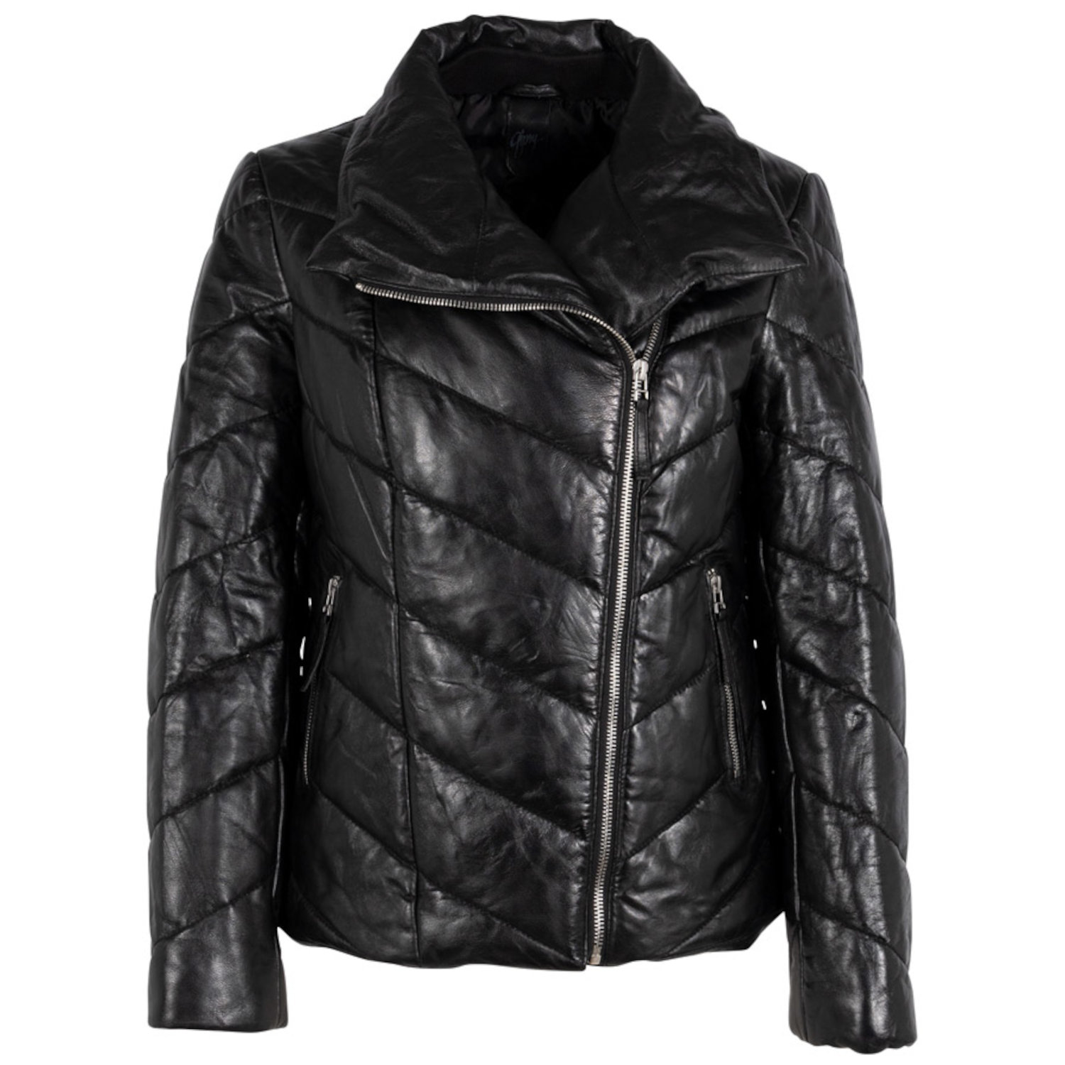 Geaca de Piele Dama Gipsy Neagra GWRomea – IMBRACAMINTE Geaca de Piele Dama Gipsy Neagra GWRomea – IMBRACAMINTE