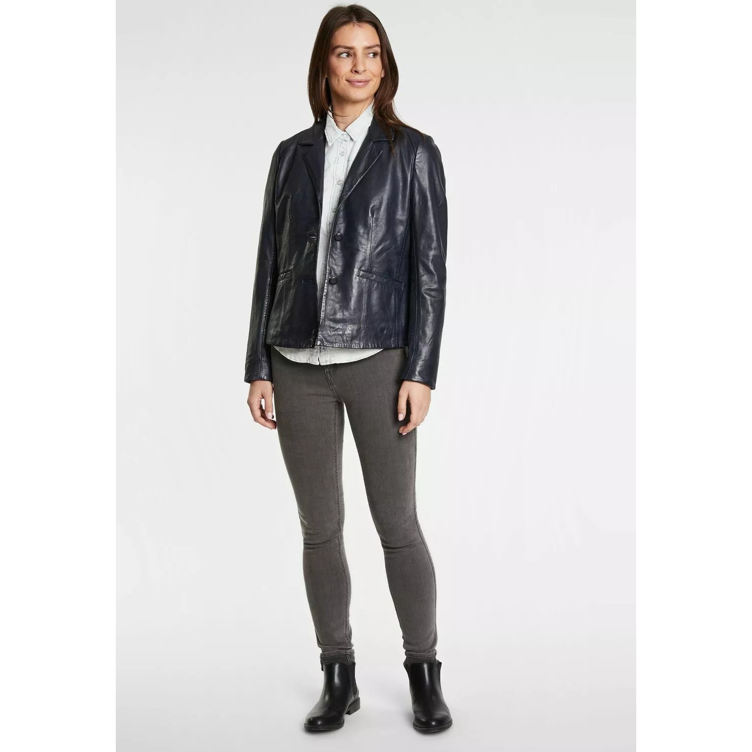 Geaca de Piele Dama Gipsy Bleumarin Inchis GWRonia NSLONTV – IMBRACAMINTE Geaca de Piele Dama Gipsy Bleumarin Inchis GWRonia NSLONTV – IMBRACAMINTE