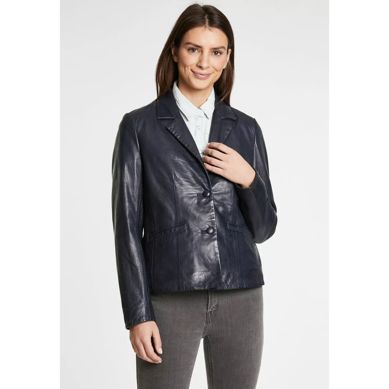 Geaca de Piele Dama Gipsy Bleumarin Inchis GWRonia NSLONTV – IMBRACAMINTE Geaca de Piele Dama Gipsy Bleumarin Inchis GWRonia NSLONTV – IMBRACAMINTE