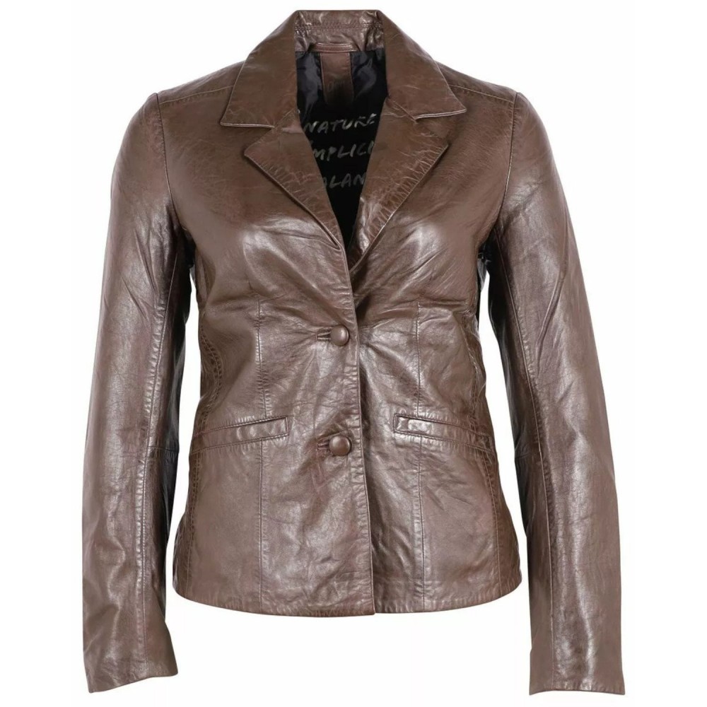 Geaca de Piele Dama Gipsy Maro Inchis GWRonia NSLONTV Geaca de Piele Dama Gipsy Maro Inchis GWRonia NSLONTV - readytowear.ro