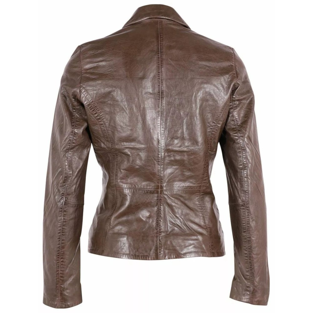 Geaca de Piele Dama Gipsy Maro Inchis GWRonia NSLONTV Geaca de Piele Dama Gipsy Maro Inchis GWRonia NSLONTV - readytowear.ro