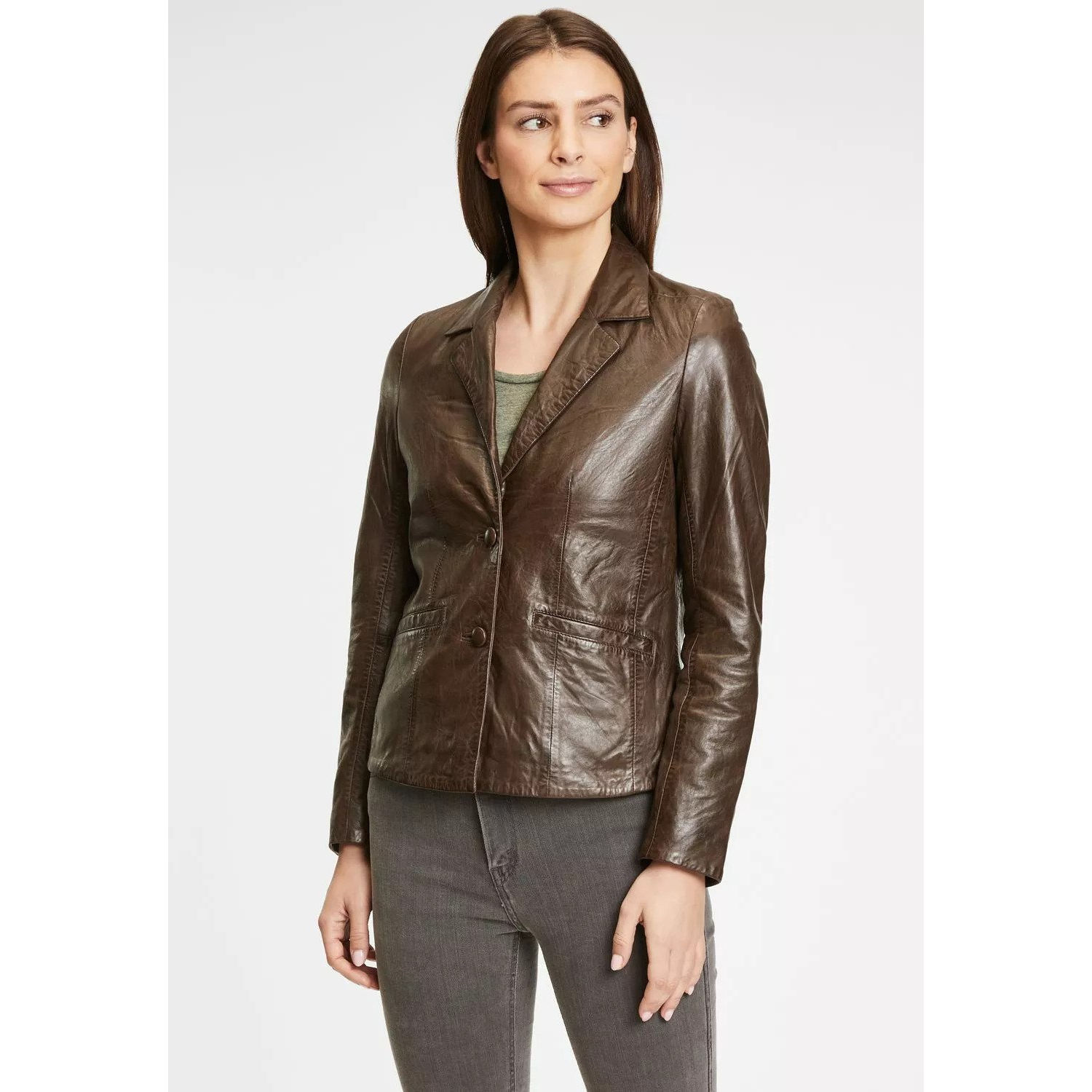 Geaca de Piele Dama Gipsy Maro Inchis GWRonia NSLONTV – IMBRACAMINTE