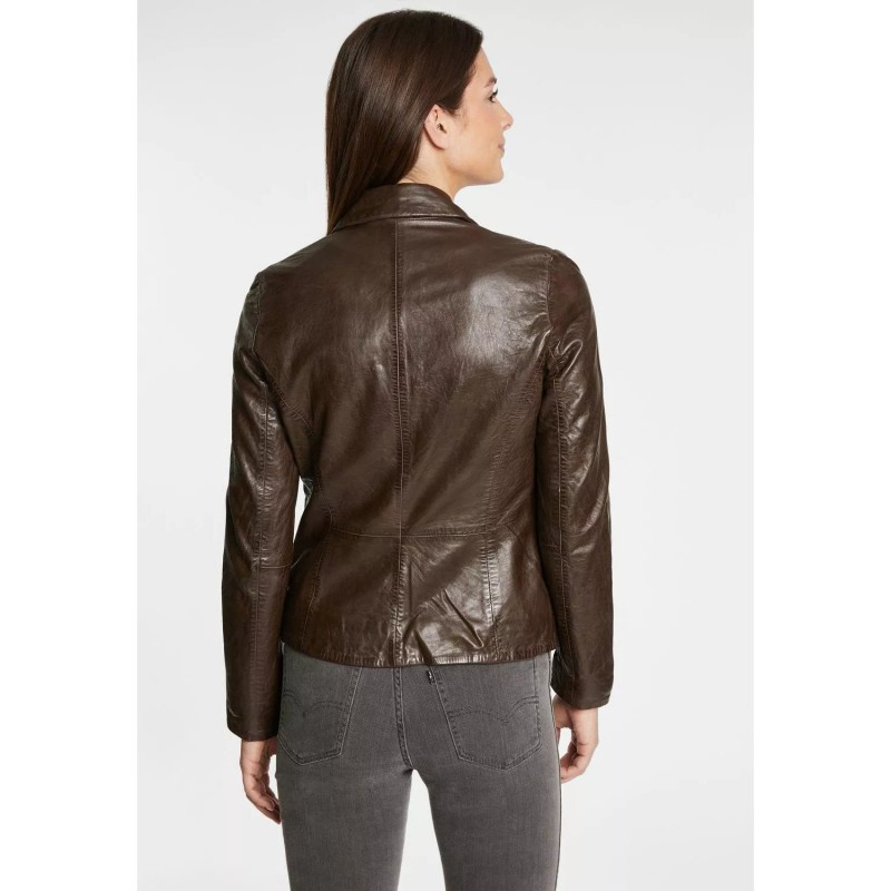 Geaca de Piele Dama Gipsy Maro Inchis GWRonia NSLONTV – IMBRACAMINTE