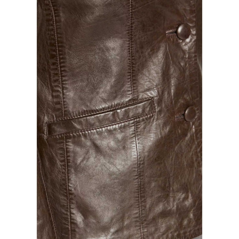 Geaca de Piele Dama Gipsy Maro Inchis GWRonia NSLONTV – IMBRACAMINTE